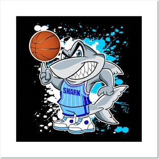 SHARK BASKETBALL Posters and Art